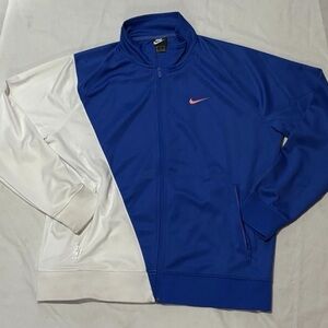 Nike Sportswear 2019 Track Jacket Blue White Pink Swoosh Logo BV5287-481 Mens XL